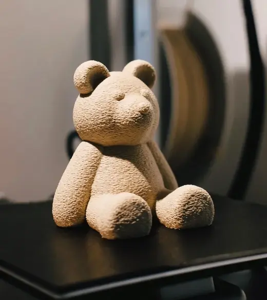 Fuzzy love teddy bear