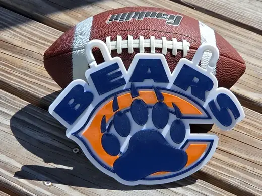 Chicago Bears Paw Medallion