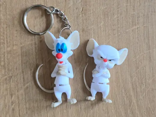 Pinky and the Brain - Pinky flexi keychain