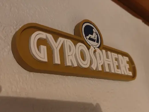 Jurassic world Gyrosphere sign