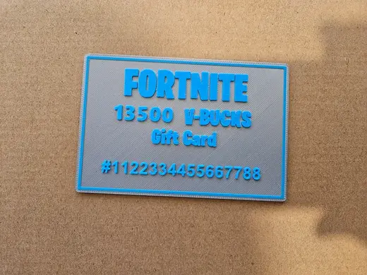 Fortnite V-Bucks Gift card