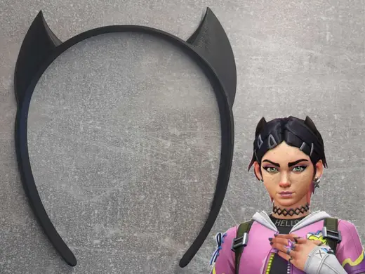 Valorant Clove cosplay horns