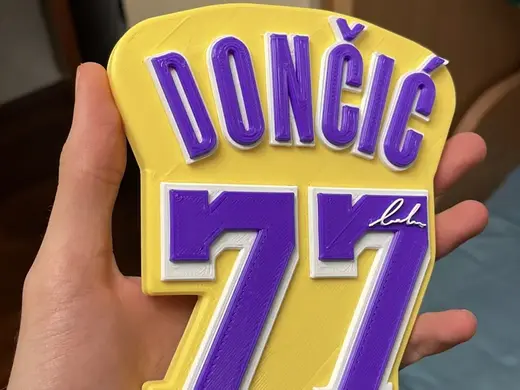 Luka Doncic 77 Lakers Display