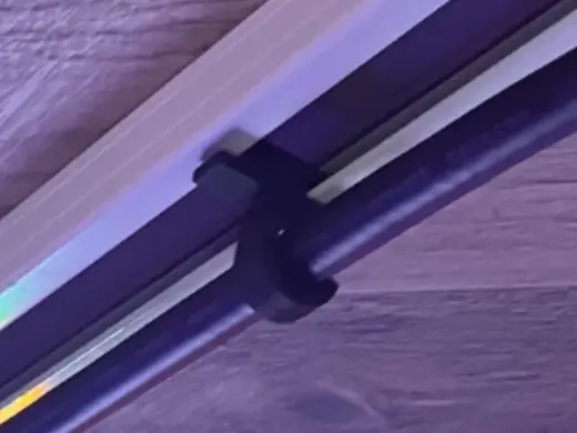 Duct rail cord supporter