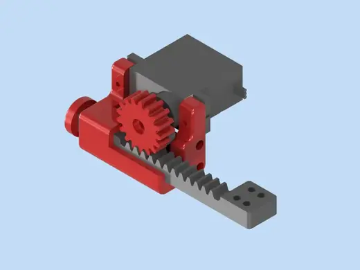 Small linear actuator for MG90S and similar