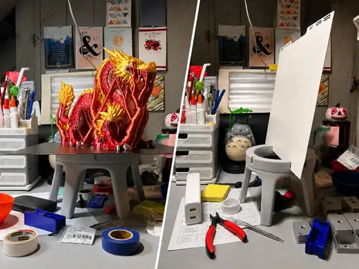 Dual-Use Build Plate Tray / Stand: Support+Storage