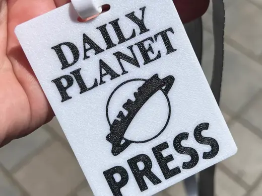 Daily Planet Press Pass Superman Halloween Cosplay