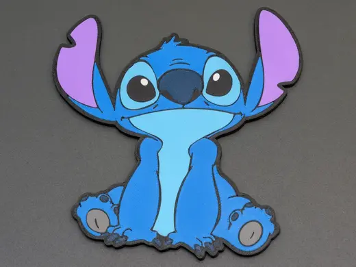 Stitch birthday invitation card with custom text