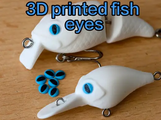 Fish eyes for fishing lures