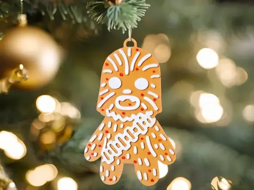 Star Wars Gingerbread Ornament Chewbacca