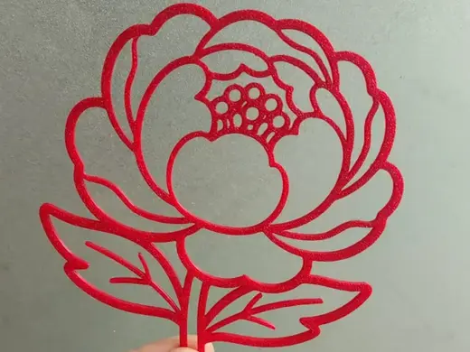 牡丹花线画