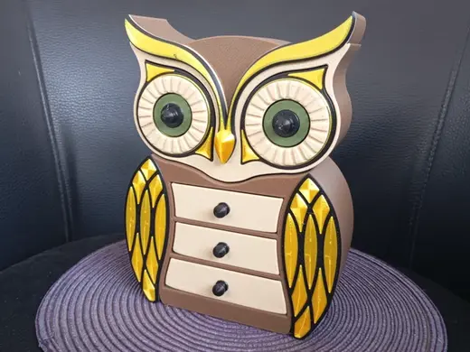 owl drawer jewelry box