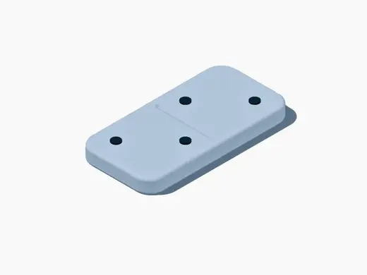 Domino - Einfacher Druck | 28 Steine| Box + Deckel