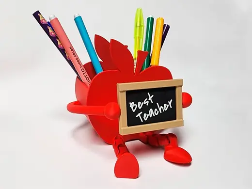 Teacher Gift Apple Pen Holder & Custom Blackboard