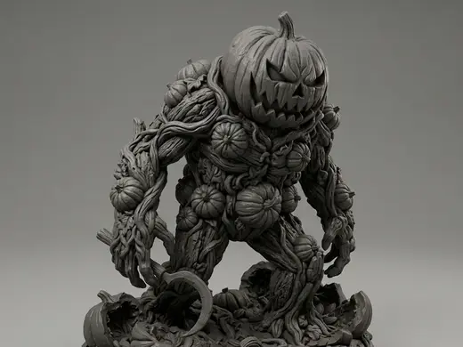 Gargantuan Pumpkin Golem Guardian / Halloween Boss