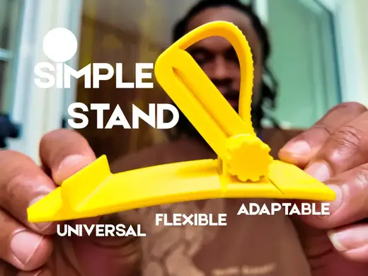 A Simple Desktop Stand That Holds Keyboards Too