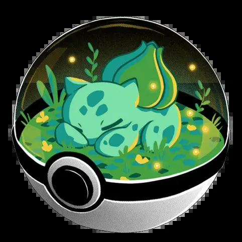 Cute Sleeping Bulbasaur - Hueforge