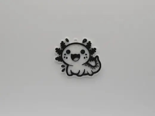 Cute Axolotl Keychain