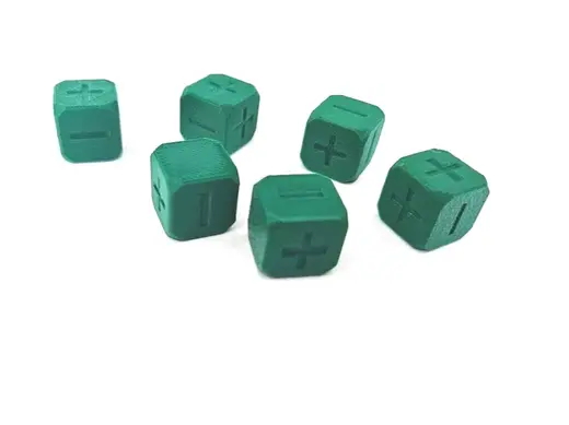 FATE dice (plus/ minus or Yes /No)