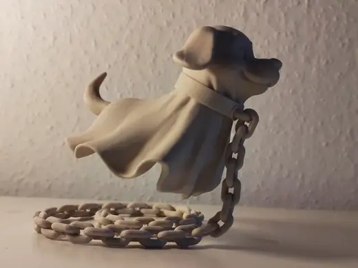 Floating Ghost Dog Illusion [V2 No Glue!]
