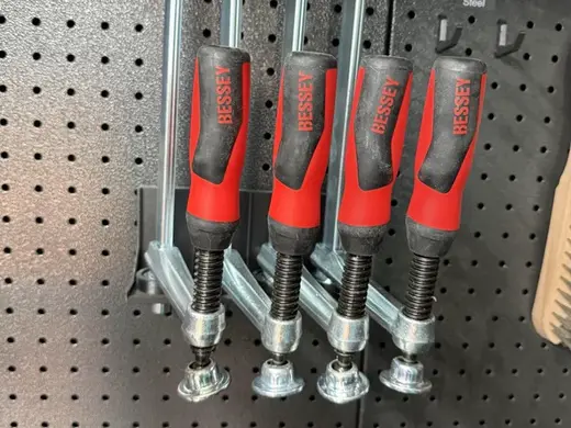 Bessey welding clamp wall mount