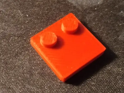 2x2 flat with only 2 studs 33909