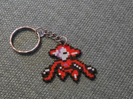 Portachiavi Pokemon Deoxys Forma Normale Pixelart