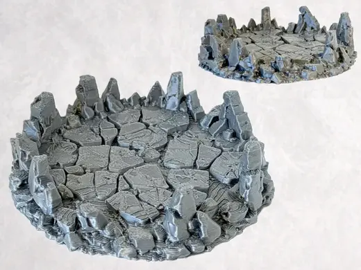 Base Platform Stand Round Craggy