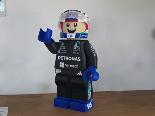 Kimi Antonelli Mercedes F1 Brick Model 750%