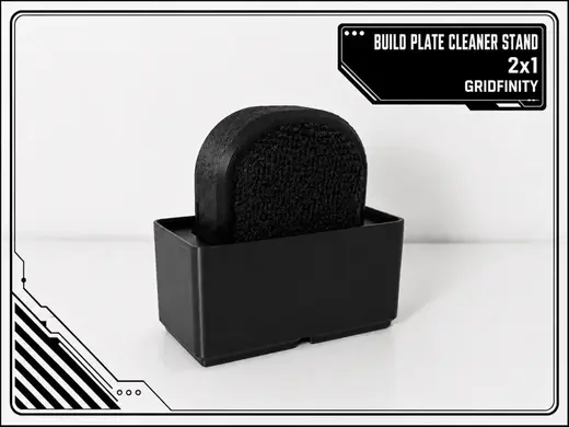 Gridfinity - Build Plate Cleaner Stand