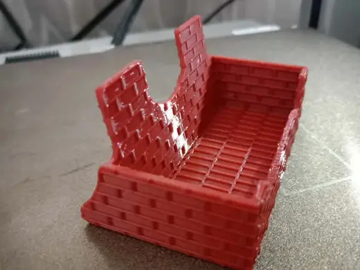 brick business card stand