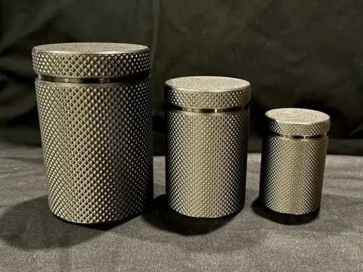 Totally Knurly Threaded Jars - TPU Seal - 3 Sizes