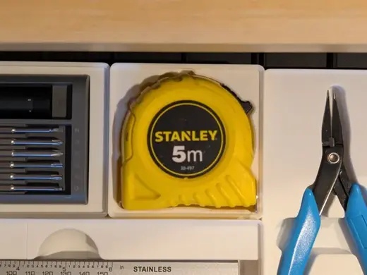 Stanley 5m Tape Measure Bin (Gridfinity 2x2)