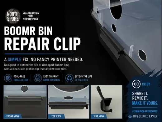 North Spore Boomr Bin Repair Clip