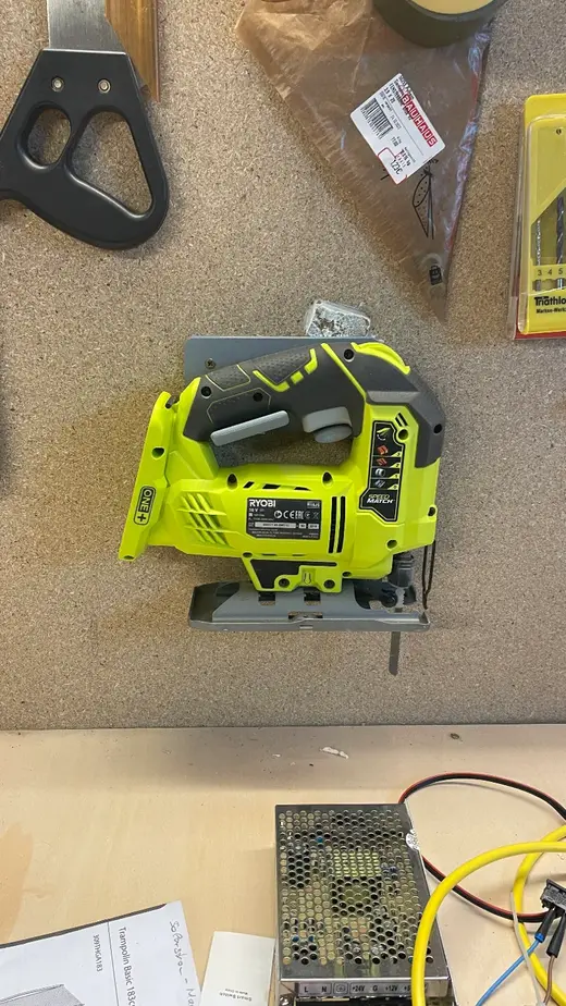 Wallmount for Ryobi Jigsaw / Wandhalterung Ryobi Stichsäge
