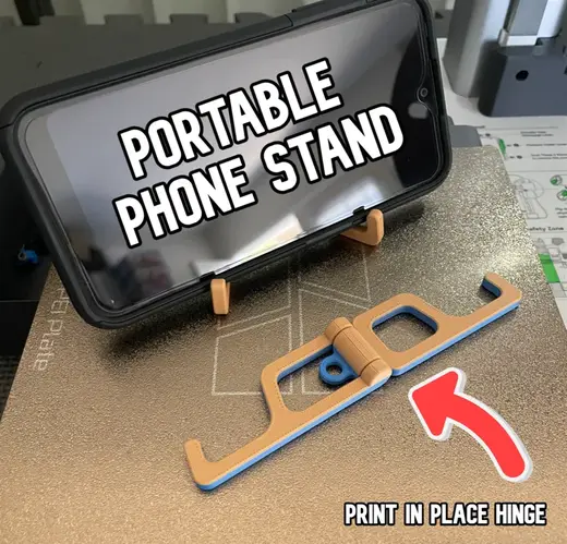 Portable Phone stand with key ring