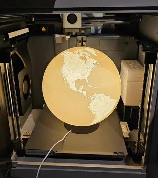 Large Earth Globe for LED Lamp 001