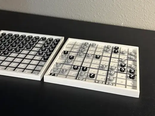 Portable Sudoku Board - Compact - Puzzle Game
