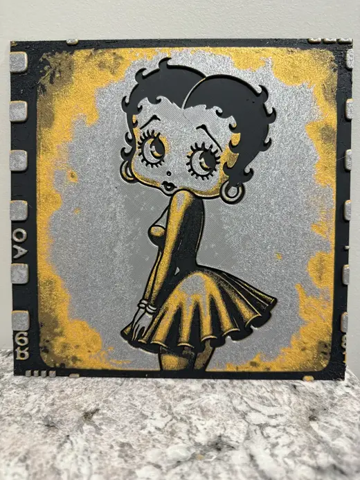 Betty Boop - Film Strip Hueforge