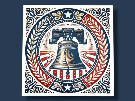 Liberty Bell Patriotic Americana Hueforge