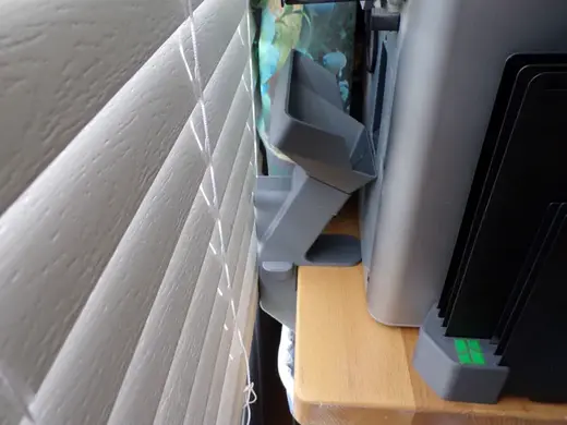 Poop Chute for X1C P1S P1P Behind the Table - Desk