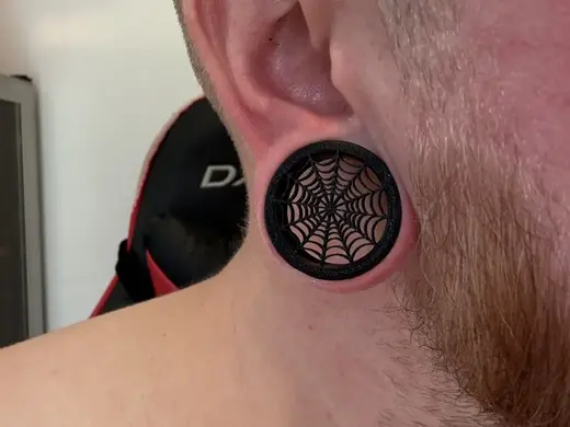 Ear Gauges Spiderweb 20-50mm Multiple Plates