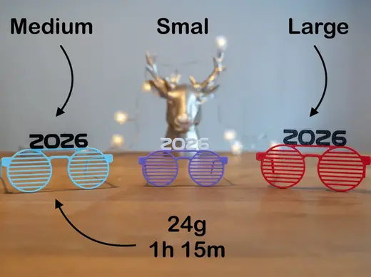 Neujahr Brille 2026