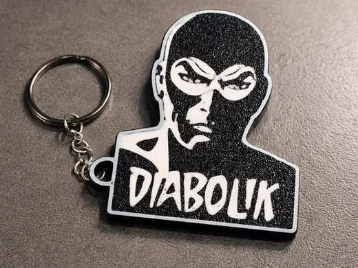 Diabolik-inspired keychain