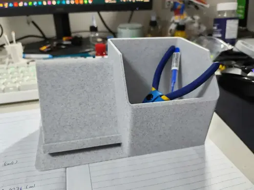 Pen and phone holder
