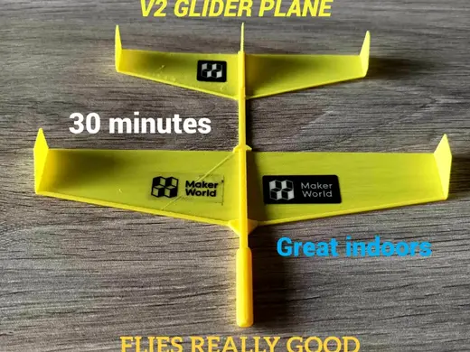 V2 glider plane toy