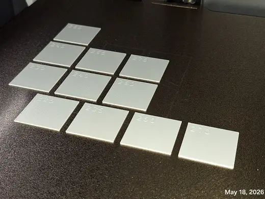 Nozzle Temp Calibration Swatches PETG HS/Other