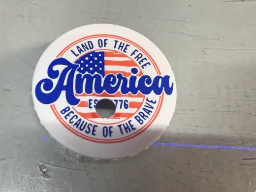 RWB Stars lid 1 Can Lid
