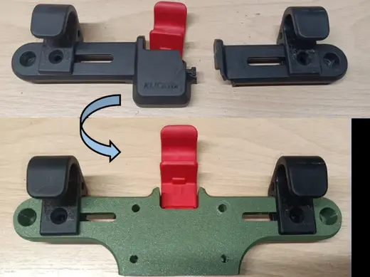 Amélioration système d'accroche KICKFIX pour BTWIN