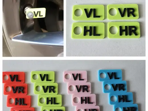 Marker for tires (in german and english)